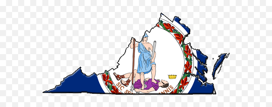 Us State By Outline U0026 Flag Quiz - Virginia State Flag Censored Emoji,U.s.flags Clipart