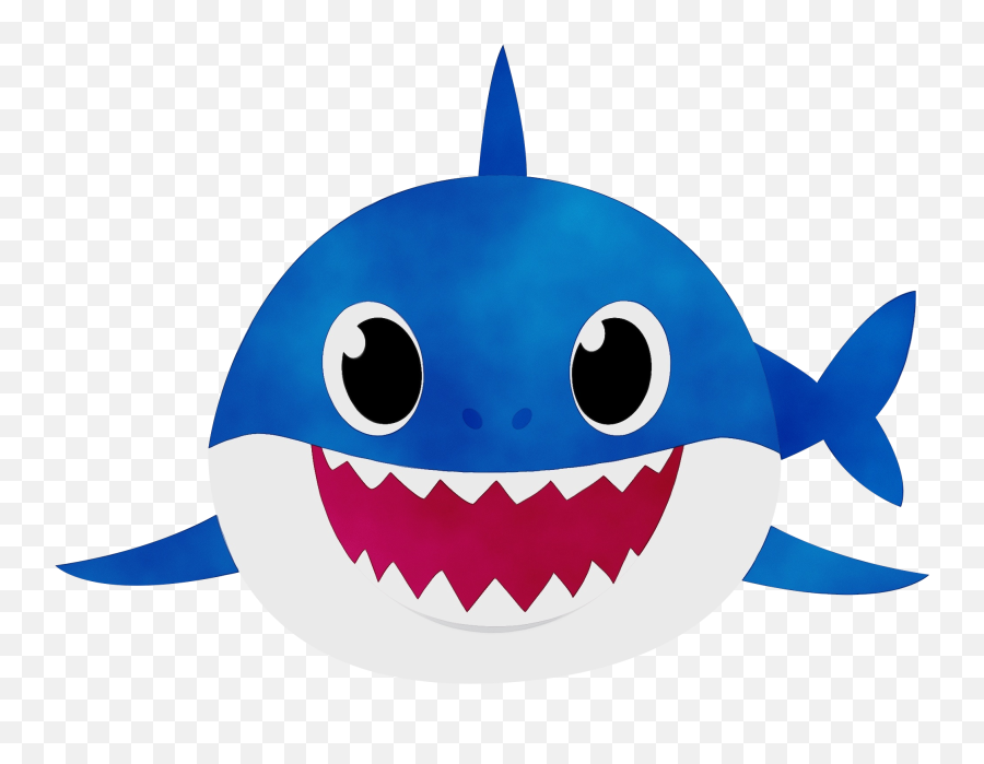 Download Daddy Shark Png Hd Blue Transparent Background - Baby Shark Png Emoji,Wait Clipart