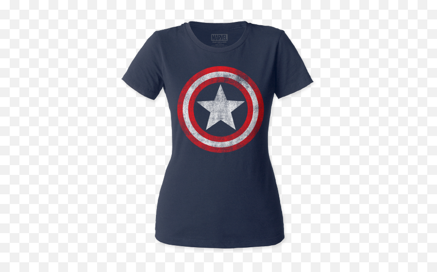 Captain America U2013 Distressed Shield - Captain America Tshirt Design Emoji,Captain America Shield Png