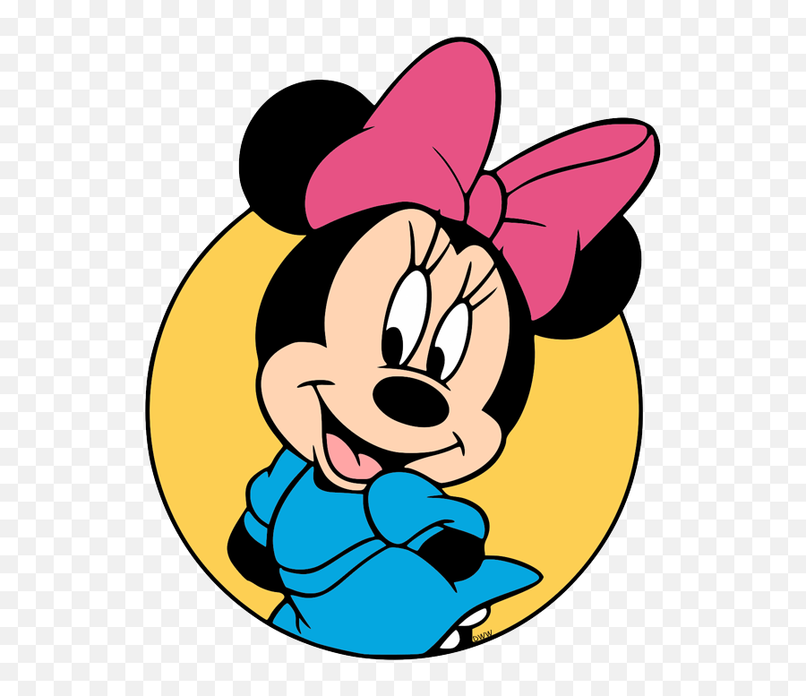 Minnies Face In A Circle - Girl Mickey Mouse Drawing Drawing Girl Mickey Mouse Emoji,Mickey Head Png