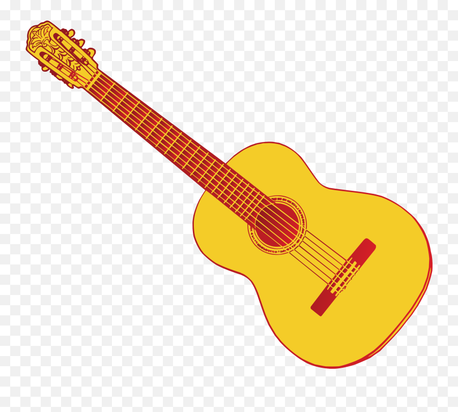 Hand Drawn Acoustic Guitar 1199533 Png Emoji,Acoustic Guitar Png
