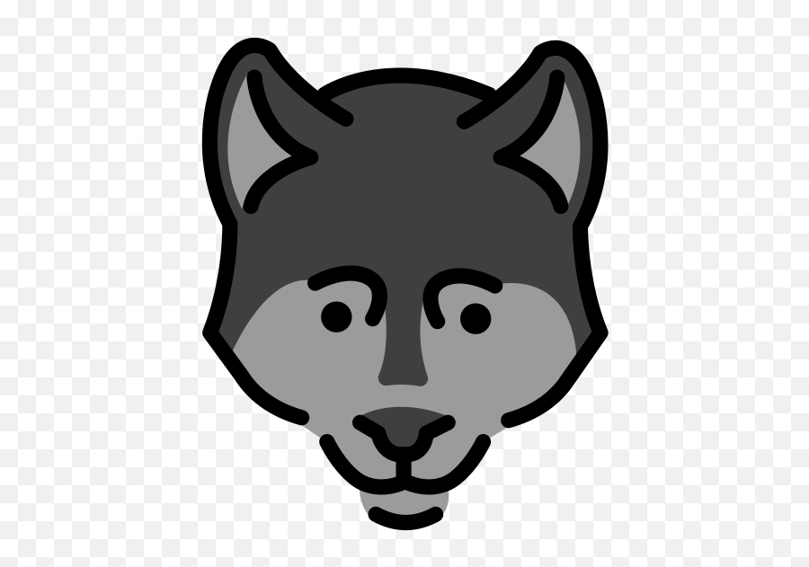 Wolf Face - Emoji Meanings U2013 Typographyguru Dot,Wolf Face Png