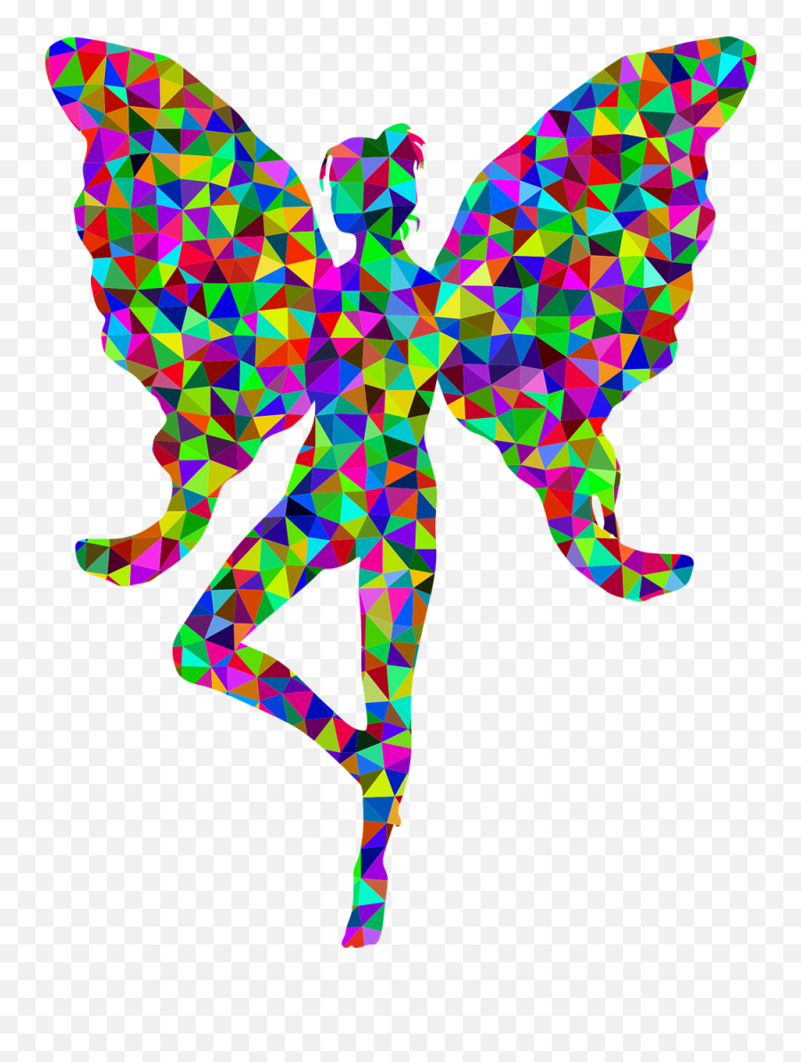 Fairy Wings Silhouette Clipart - Silhouette Fairies Colors Emoji,Fairy Wings Clipart