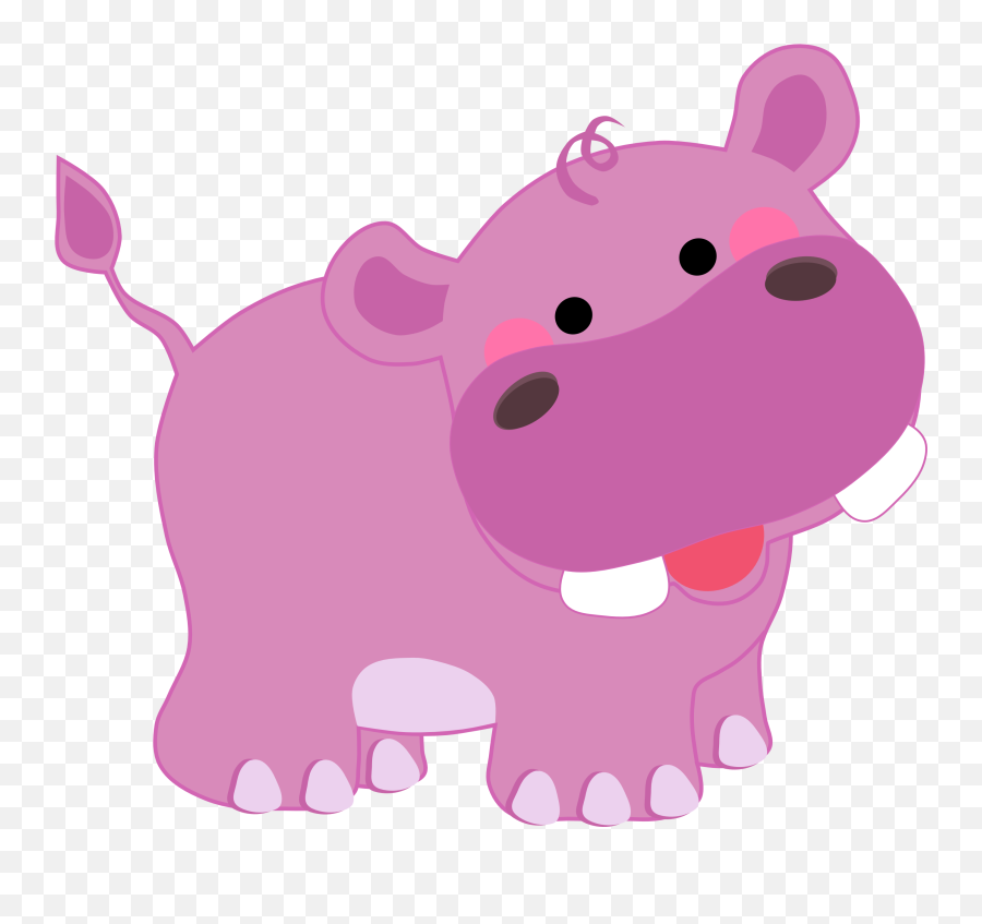Cute Cartoon Images Safari Animal Wall Decals Cartoon Animals - Hippo Safari Animals Clipart Emoji,Safari Animals Clipart