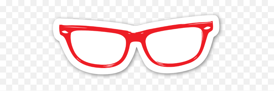 Download Hipster Eye Glasses Red - Illustration Png Image Emoji,Hipster Glasses Png