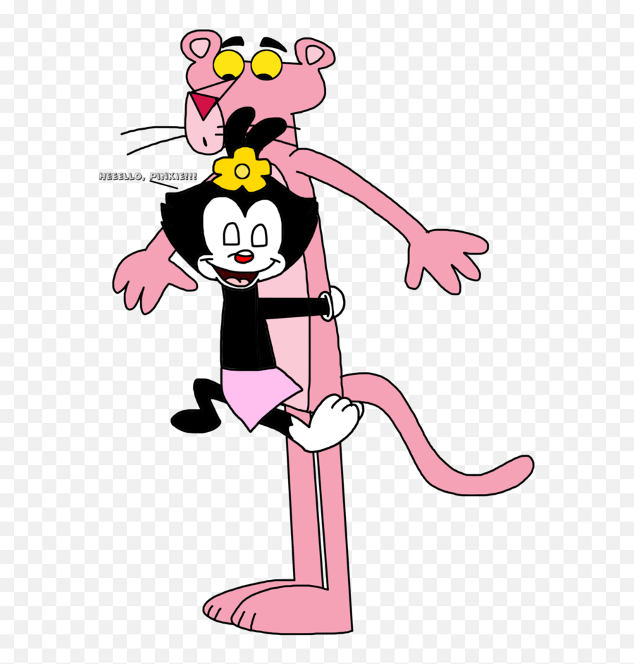 Dot Hugging Pink Panther By Marcospower1996 - Comics Fictional Character Emoji,Panther Clipart