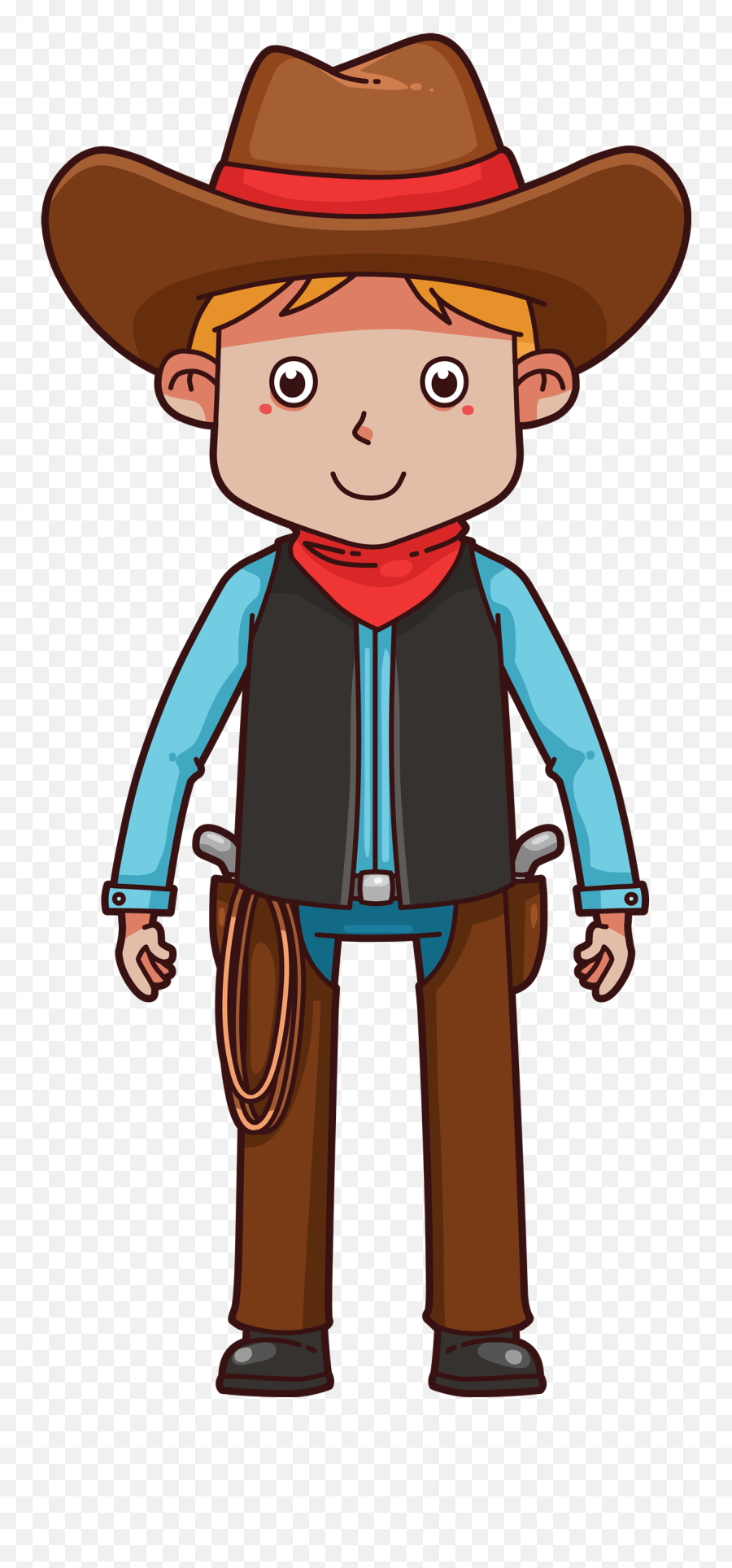 Cowboy Clipart School - Transparent Cartoon Cowboy Emoji,Cowboy Clipart