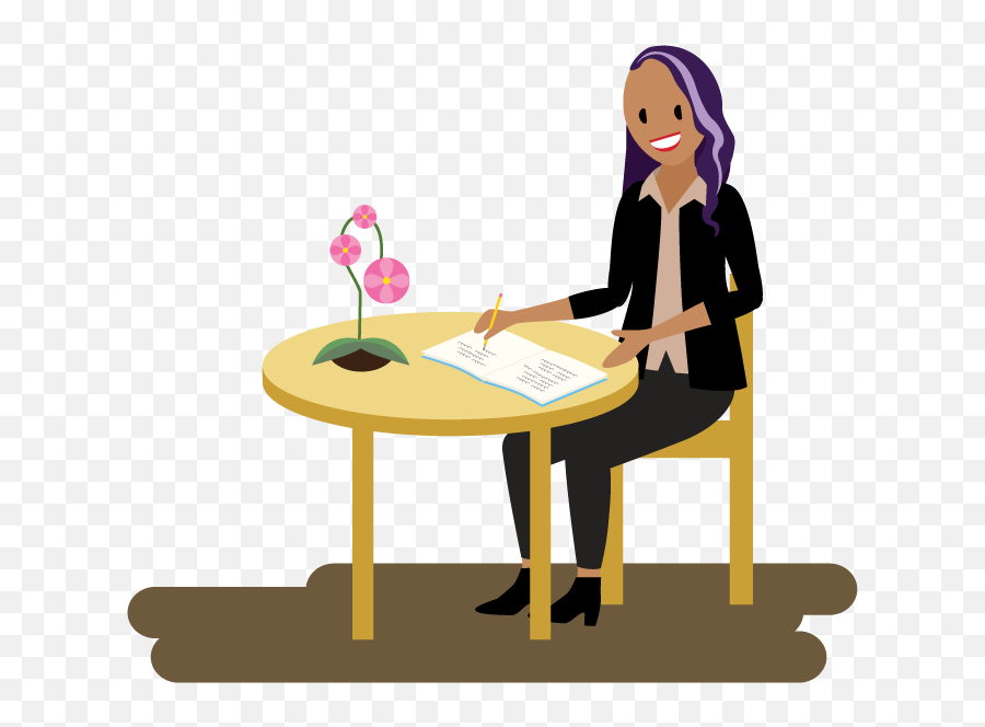 Person Writing In A Journal - Recording Clipart Full Size Person Writing Clipart Png Emoji,Writing Clipart