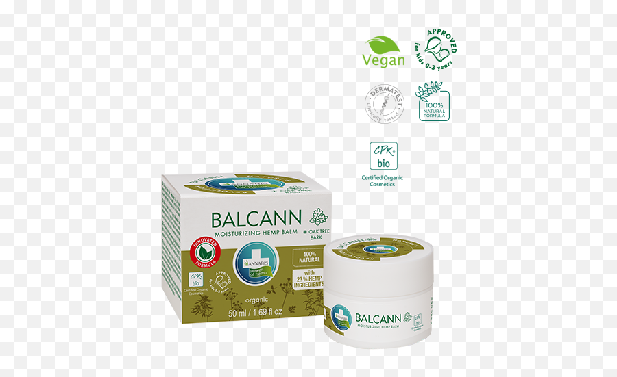 Annabis Balcann Organic Hemp Balm Oak Tree Bark - Skin Care Emoji,Tree Bark Png