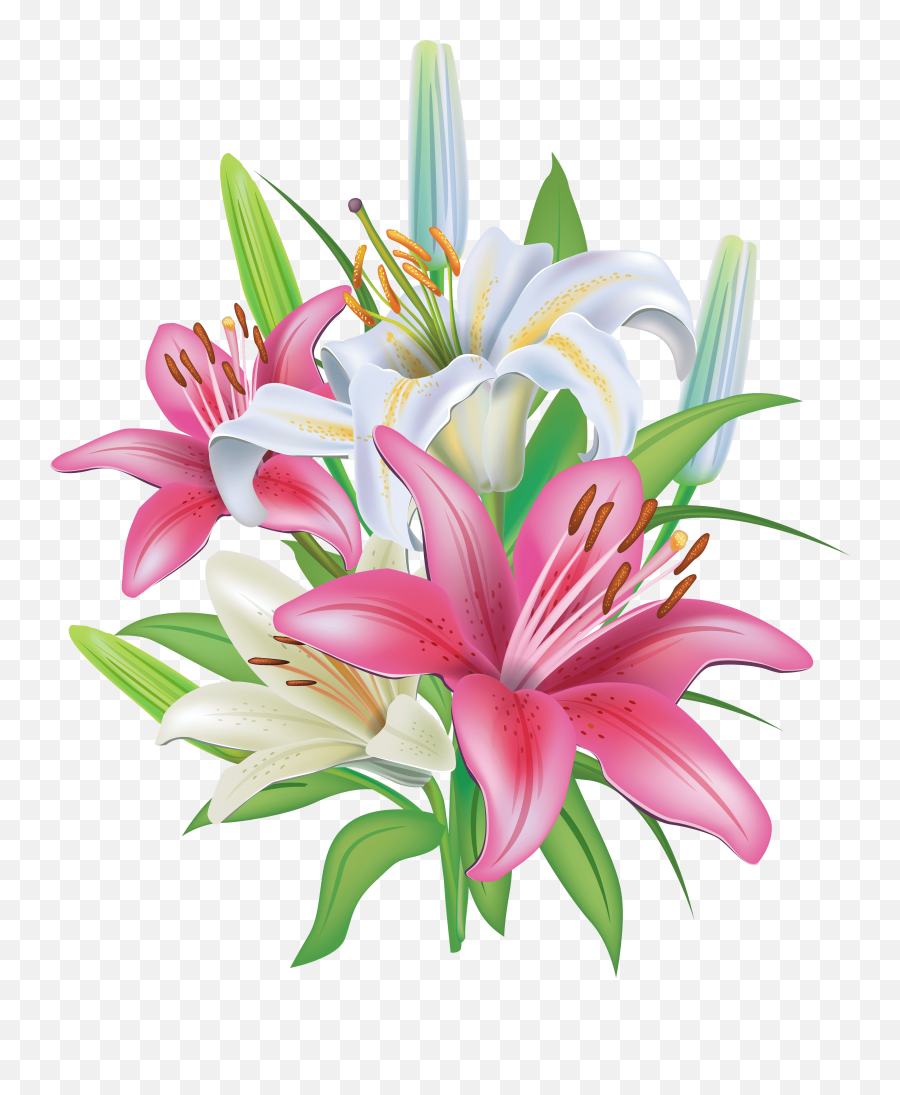 Easter Lily Clip Art - Lilies Clipart Emoji,Easter Lily Clipart