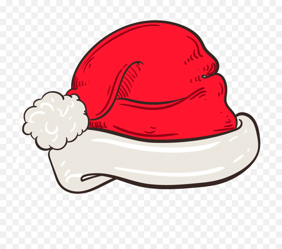 Free Cute Santa Hat Clipart For Your - Hard Emoji,Santa Hat Clipart