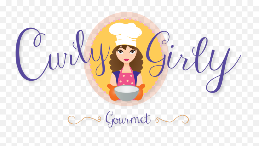 Personable Colorful Cooking Logo Design For Curly Girly - Happy Emoji,Cooking Logo