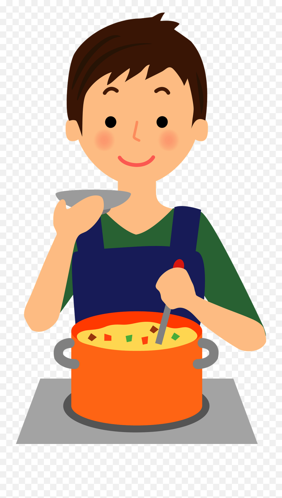 Man Is Cooking Clipart - Man Cooking Clipart Emoji,Cooking Clipart