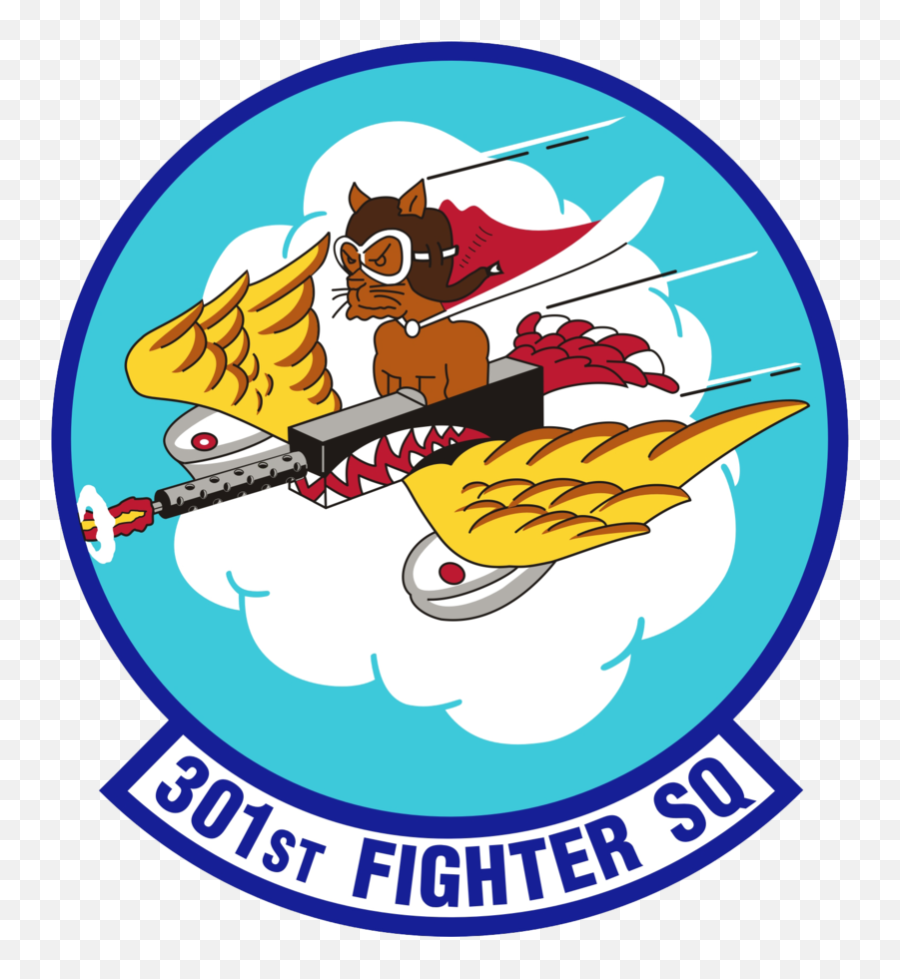 301st Fighter Squadron Emoji,Washington Redtails Logo