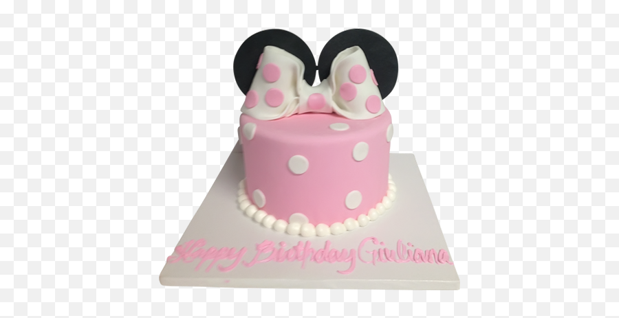 Minnie Mouse Bow Cake - Mini Mouse Cakes With Bows Emoji,Minnie Mouse Bow Png