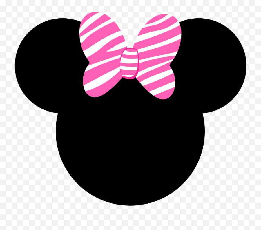 Mickey E Minnie - Pink Background Mickey Mouse Birthday Silhouette Minnie Mouse Bow Emoji,Mickey Head Png