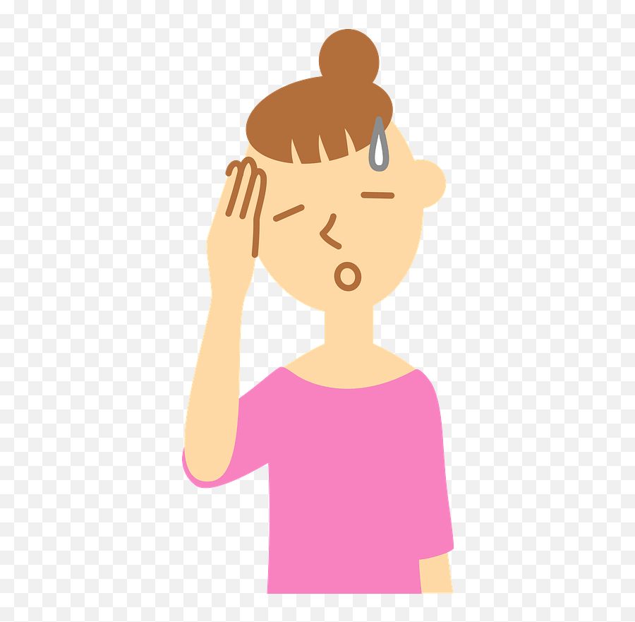 Dizziness And A Headache Clipart - Clipart Headache Or Dizziness Emoji,Headache Clipart