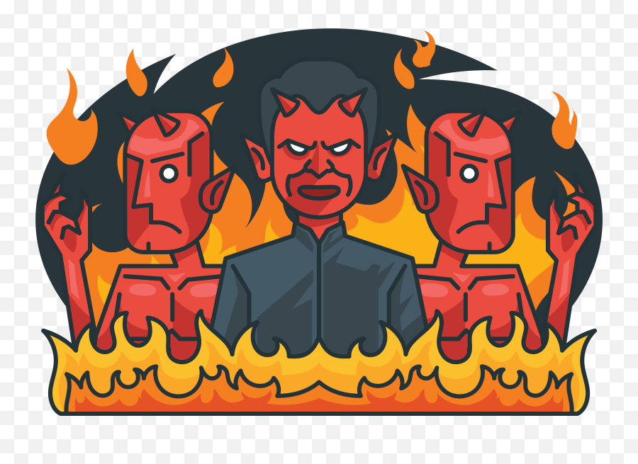 Lucifer Devil Demon Illustration - Audience 5542x3790 Devil Emoji,Audience Png