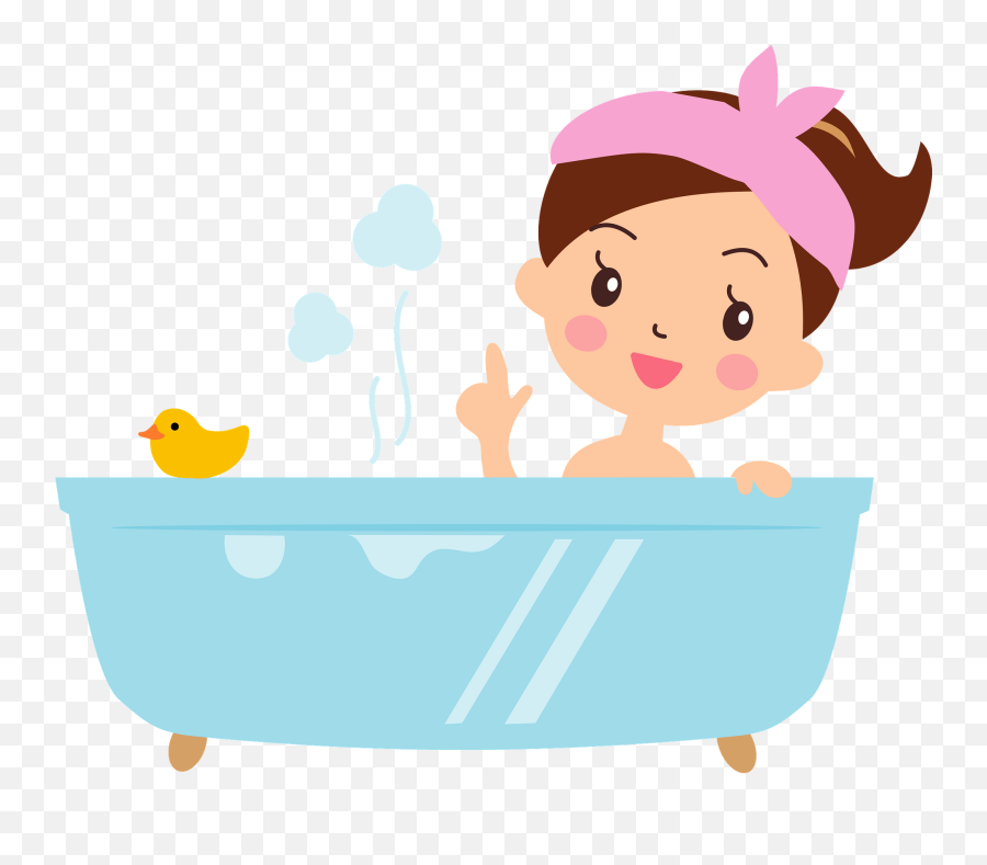 Woman Is Bathing Clipart Free Download Transparent Png Emoji,Bath Tub Clipart