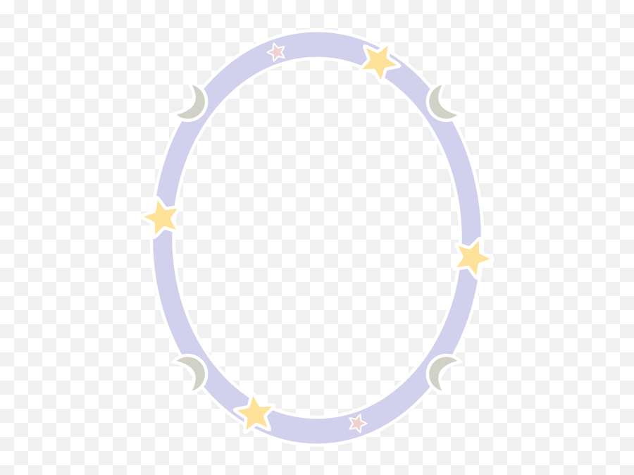 Moon And Stars Clipart - Moon Frame Emoji,Moon And Stars Clipart