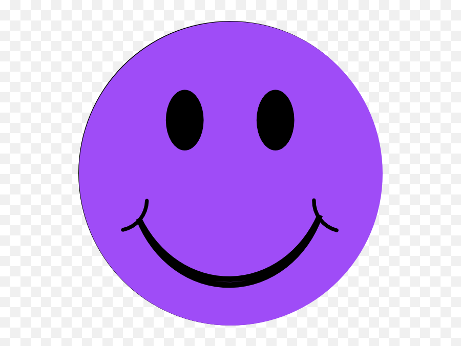 Smiley - Purple Smiley Face Clipart Emoji,Happy Face Clipart