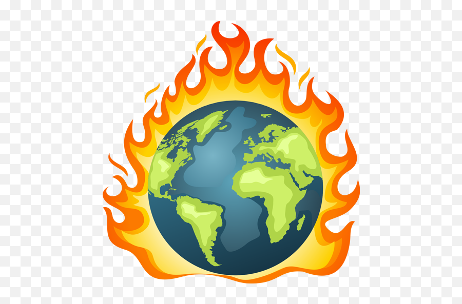 Forbidden Emoji - World Map Black And Orange,Fire Emoji Png