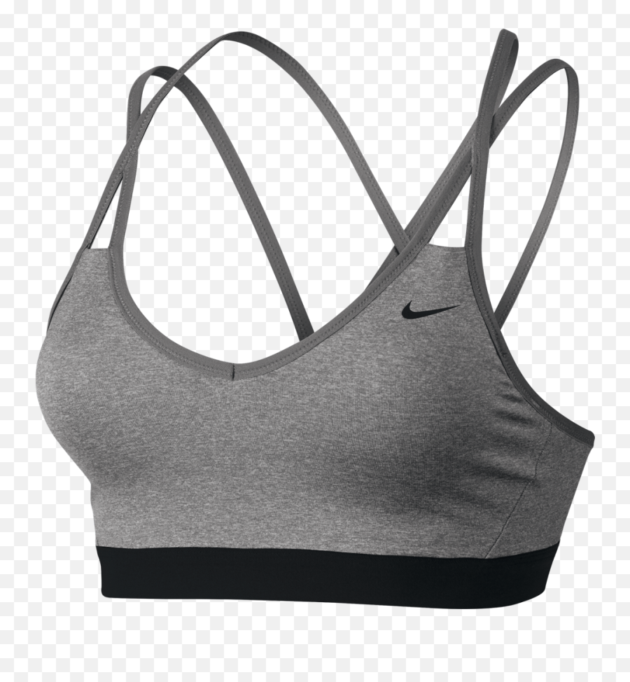 Download Grey And Black Nike Sports Bra Png Image With No Emoji,Sports Transparent Background