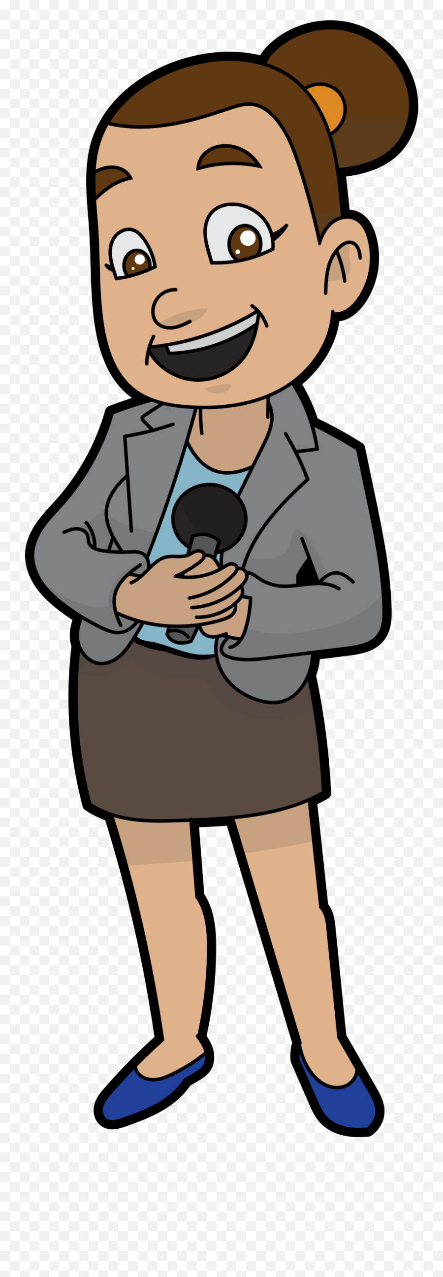 Filea Loveable Female Speaker Cartoonsvg - Wikimedia Commons Emoji,Guest Speaker Clipart