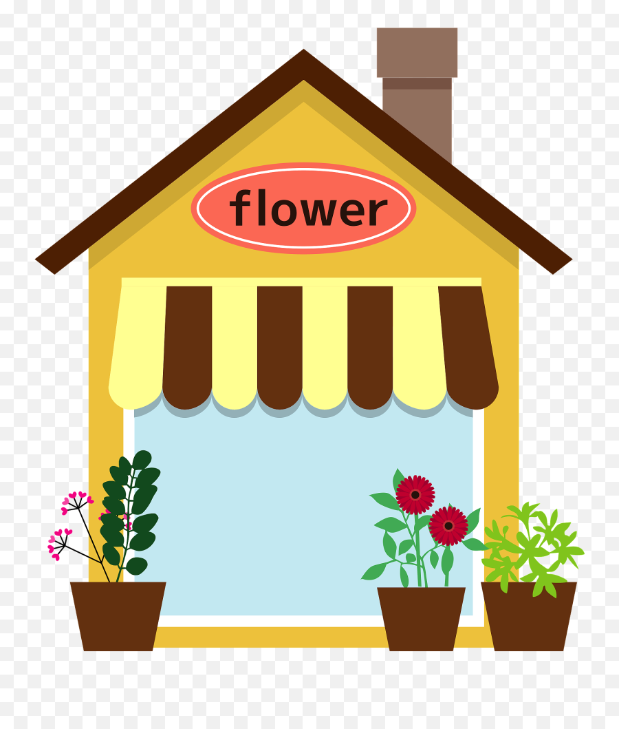Flower Shop Clipart Free Download Transparent Png Creazilla - Flower Shop Clipart Png Emoji,Grocery Store Clipart