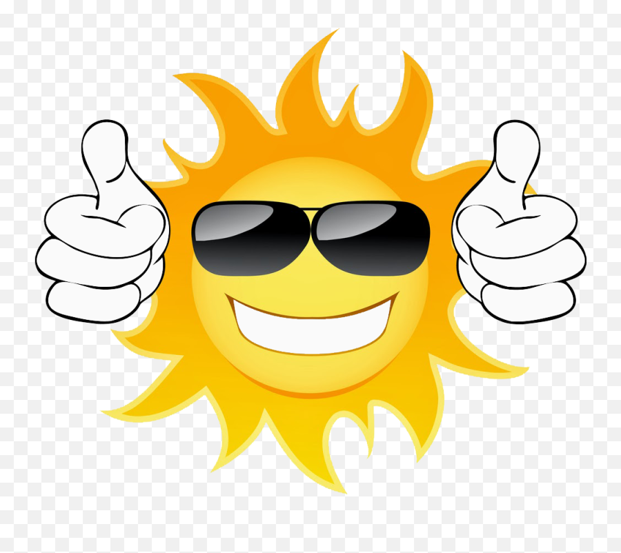 Cute - Sun With Sunglasses Clipart Emoji,Sunglasses Clipart