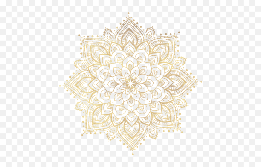 Cropped - Gold Mandala Art Png Emoji,Mandala Png
