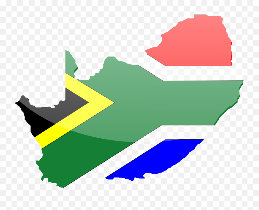 Clip Art Of Africa - Download South African Flag Emoji,Africa Clipart