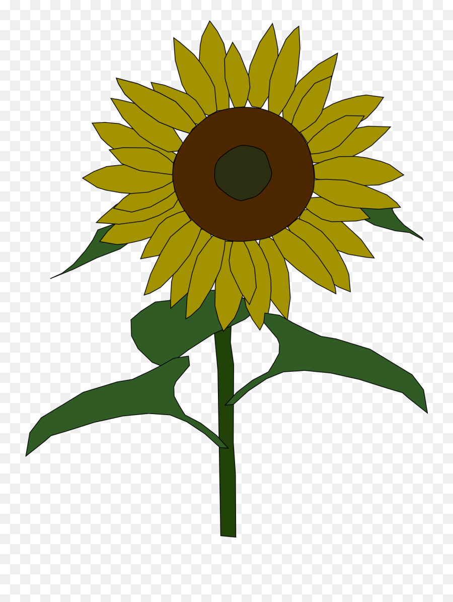 Sunflower Yellow Sun Flower Transparent Emoji,Sunflower Transparent