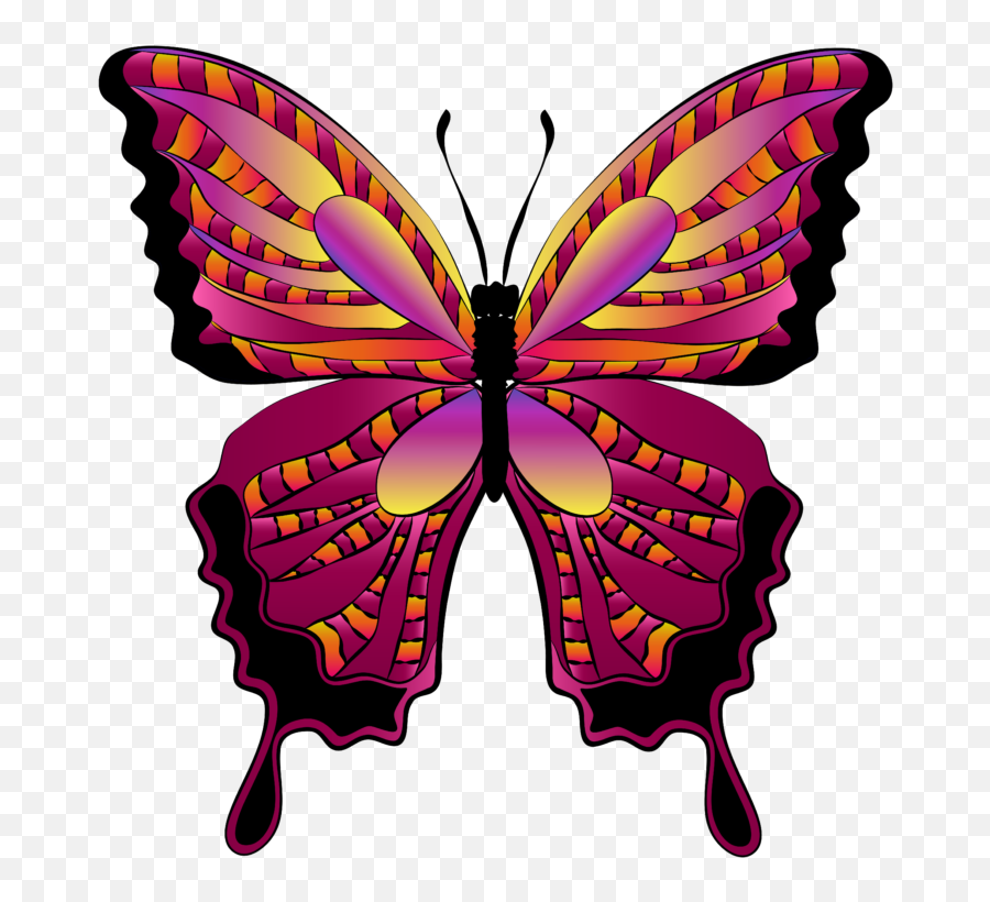 Butterfly Clipart Transparent Cartoon - Butterfly Clipart Emoji,Butterfly Clipart