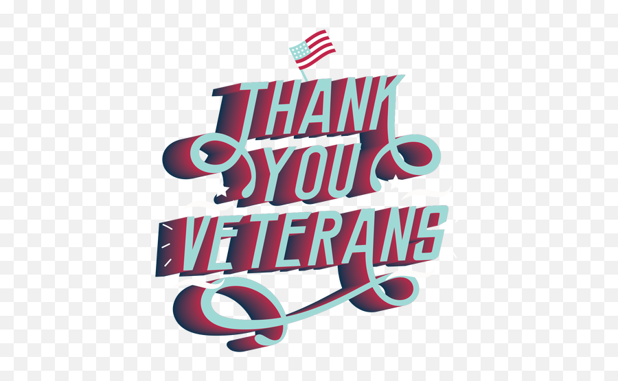 Thank You Veterans Lettering - Transparent Png U0026 Svg Vector File American Emoji,Thank You Transparent