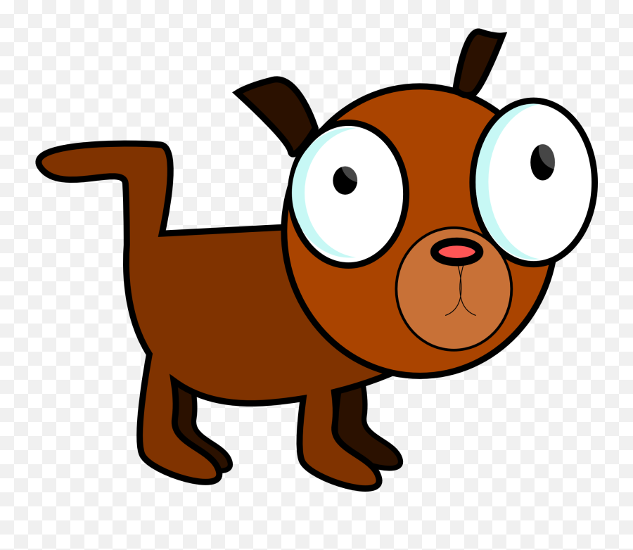 Brown Dog Clipart Free Image - Cartoon Dog Transparent Background Emoji,Dog Clipart
