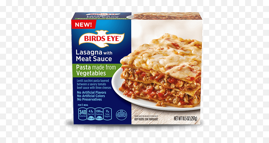 Frozen Veggie Pasta Lasagna Single - Birds Eye Vegetable Lasagne Emoji,Lasagna Png