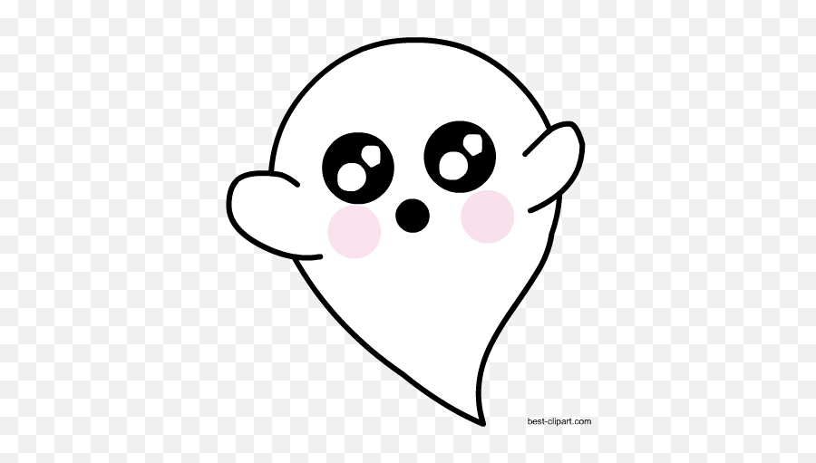 Cute Ghost Png Transparent Background - Cute Animated Adorable Ghost Emoji,Ghost Transparent Background
