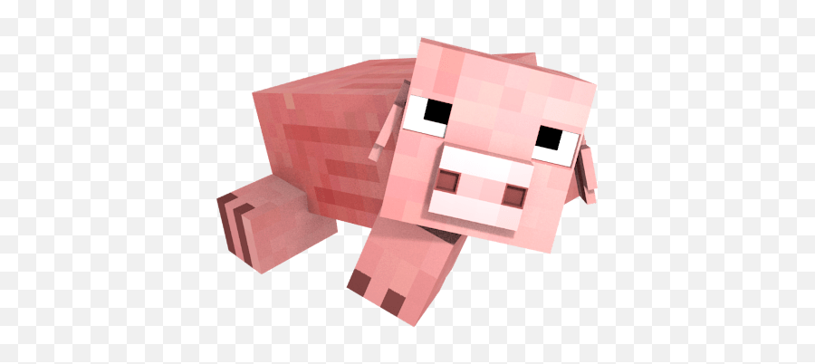 Minecraft Pig Lying Down Transparent - Minecfraft Pig Thumbnial Emoji,Minecraft Pig Png