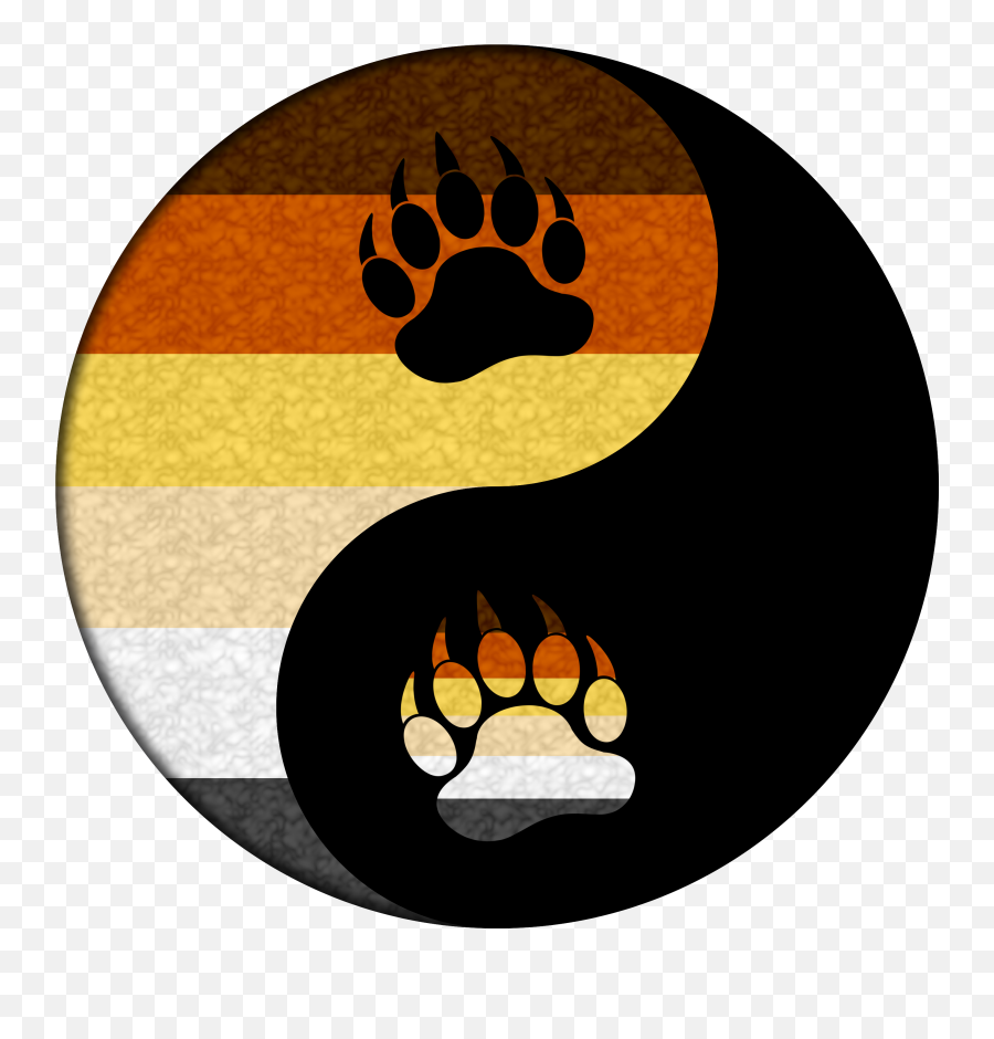 Paws Clipart Bear Cub - Pride Bear Flag Emoji,Cubs Bear Logo
