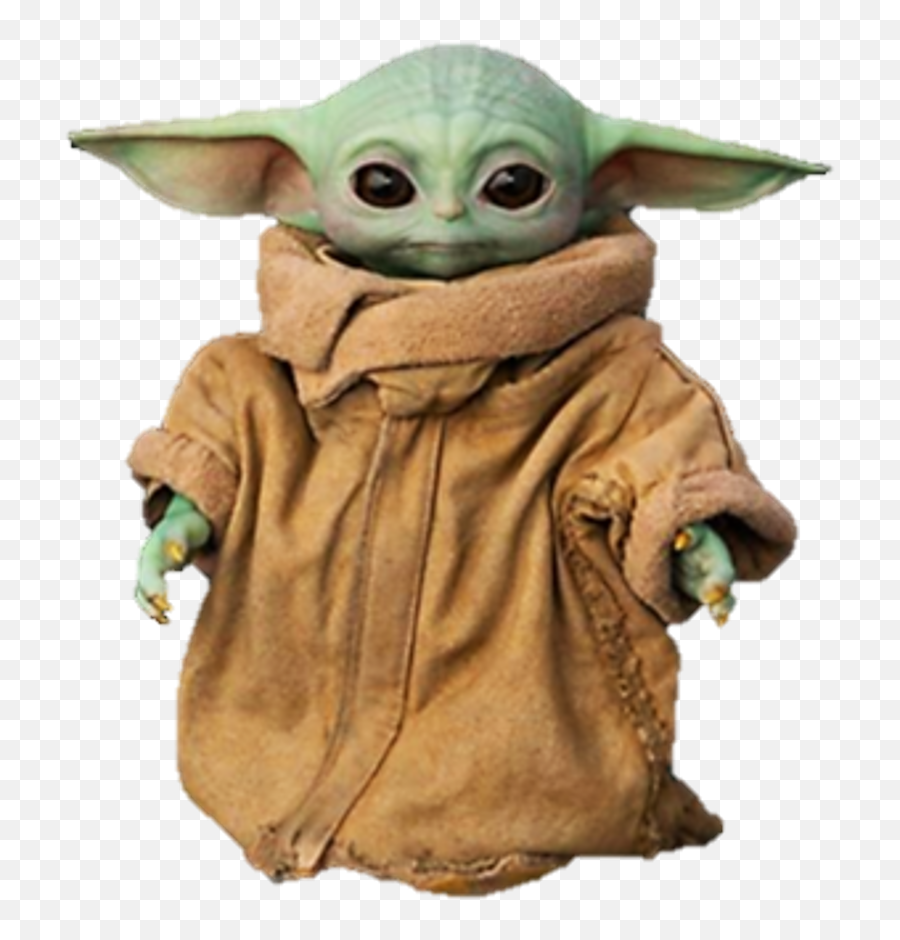 Star Wars Cute Baby Yoda Transparent - Baby Yoda Png Emoji,Baby Yoda Png