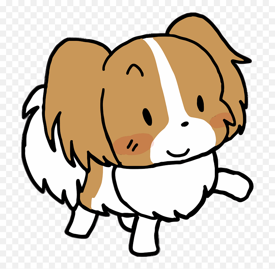 Papillon Dog Clipart Emoji,Dog Clipart Transparent Background