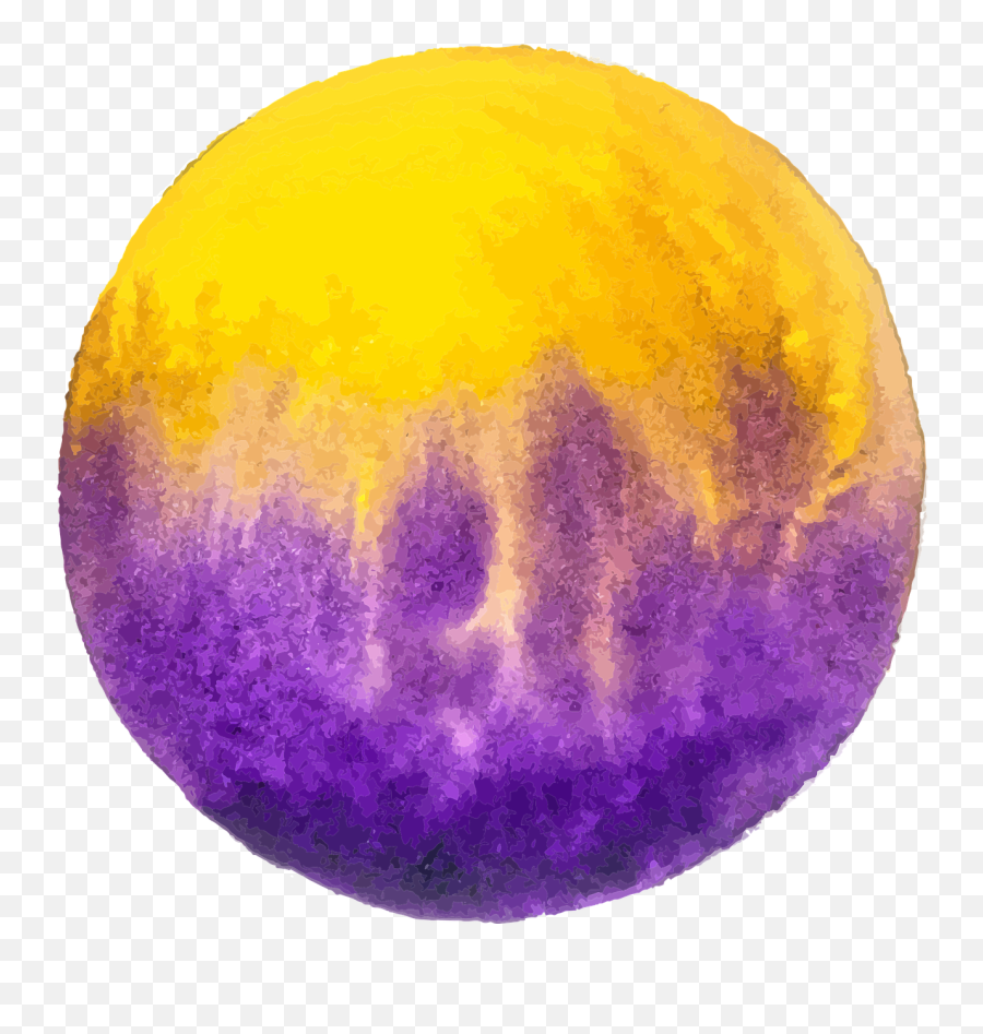 Color Circle Watercolour Yellow - Free Vector Graphic On Pixabay Purple And Yellow Circle Background Emoji,Watercolor Circle Png