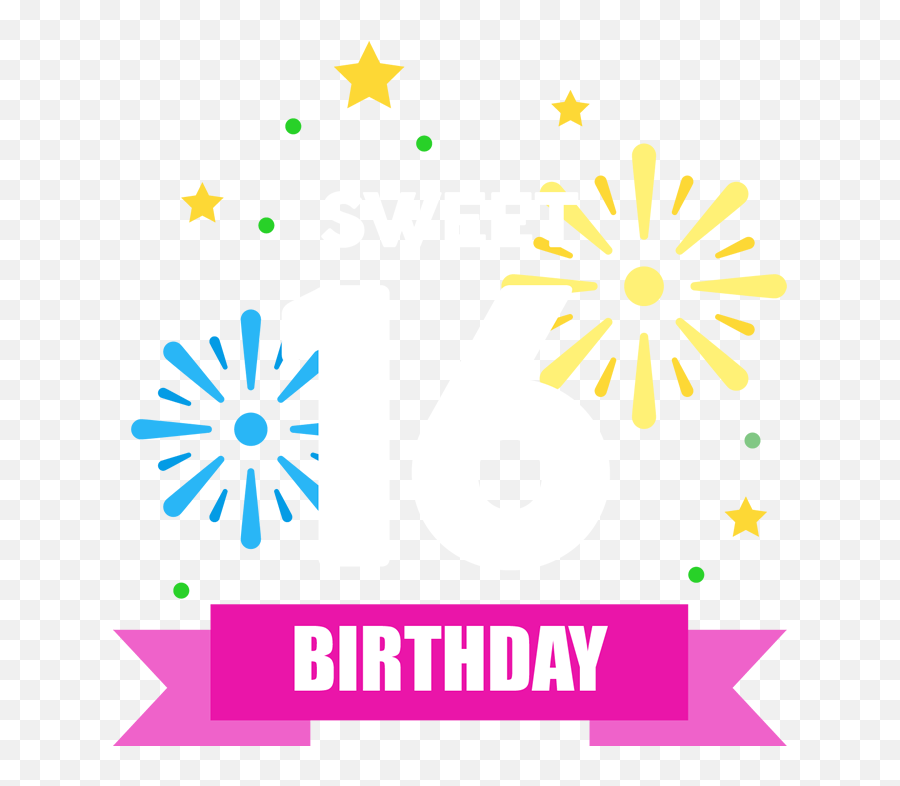 Sweet 16 - Birthday Geofilter Png Hd Png Download Birthday Emoji,Sweet 16 Png