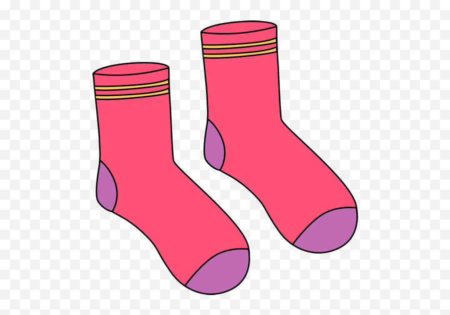 Pink Pair Of Socks Clip Art - Pair Of Socks Clipart Emoji,Socks Clipart