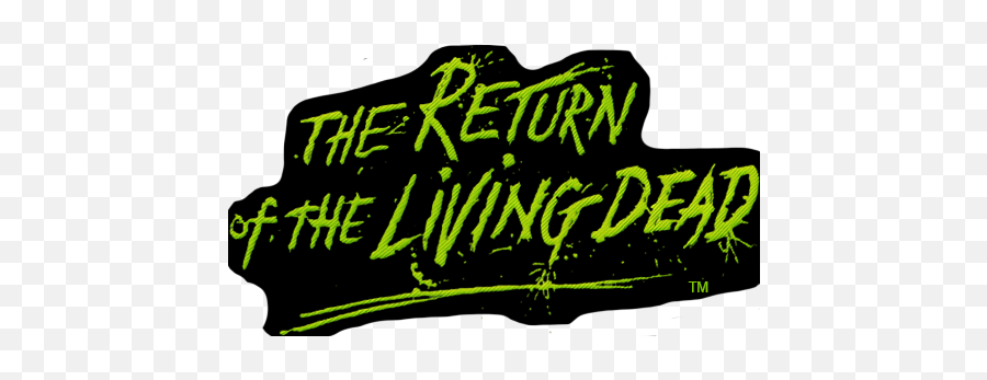 Return Of The Living Dead - Glow In The Dark Logo Emoji,Lemonhead Logo