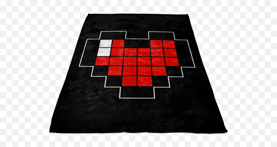 Zelda 8 - Bit Pixel Life Heart Ultra Soft Fleece Blanket For Emoji,Zelda Heart Png