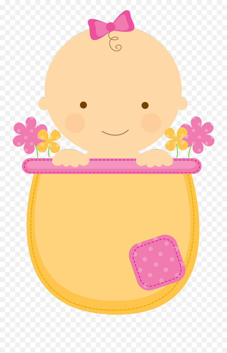 Library Of Baby Flower Clip Art Royalty Free Download Png - Baby Girl Clipart Pink Emoji,Baby Clipart