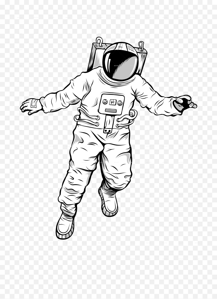 Floating Astronaut Illustration - Illustration Astronaut Png Emoji,Astronaut Png