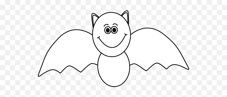 Black And White Bat Clip Art - Bat Halloween Clipart Black And White Emoji,Bat Clipart